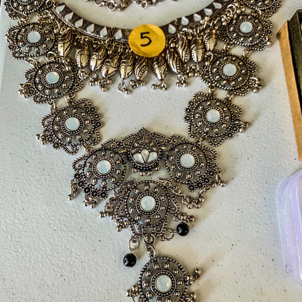 Statement layered necklace